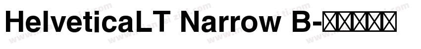 HelveticaLT Narrow B字体转换